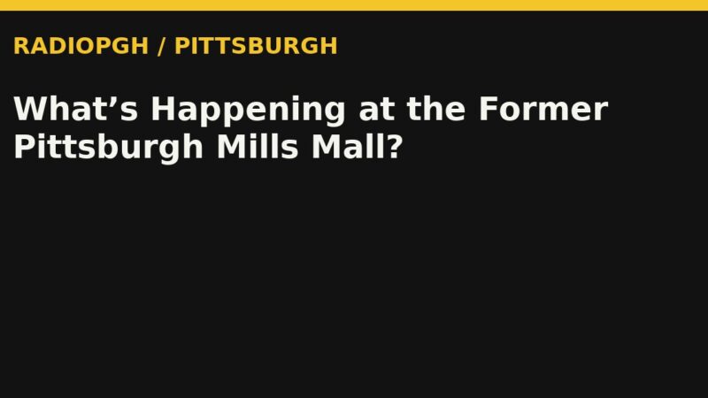 What’s Happening at the Former Pittsburgh Mills Mall? — RadioPGH editorial title art